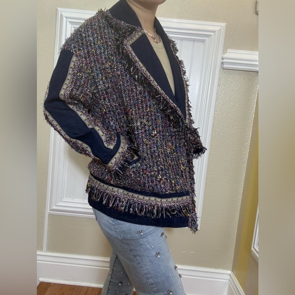 NWOT Multicolor Tweed Women Jacket - Picture 10 of 13